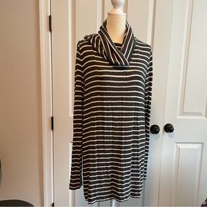 LOFT size large cowl neck tunic dress
